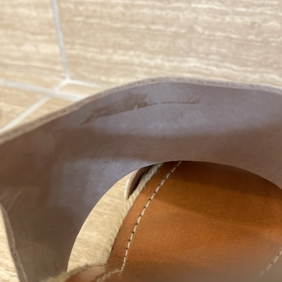 MALOLES Women’s Size 5.5/36 Wedge Espadrilles Beige Taupe Made in Spain - Picture 6 of 13